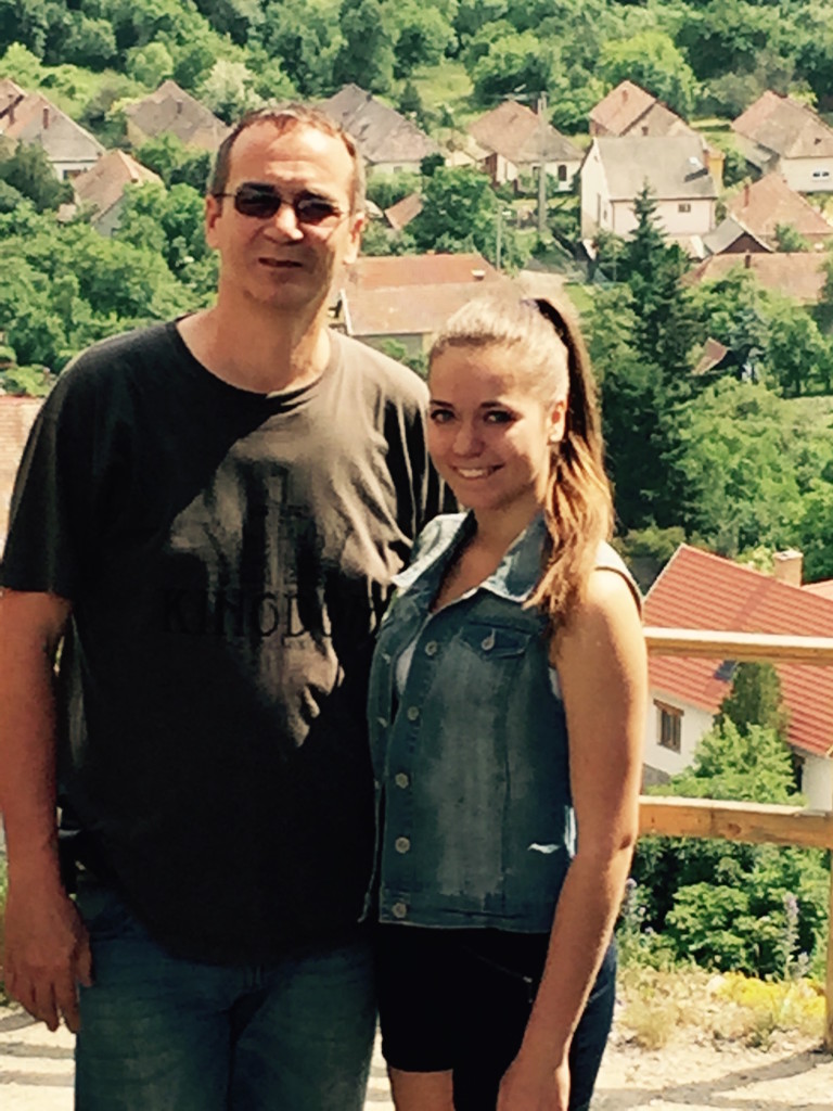 Pavel and daughter Eunice, our expert translator